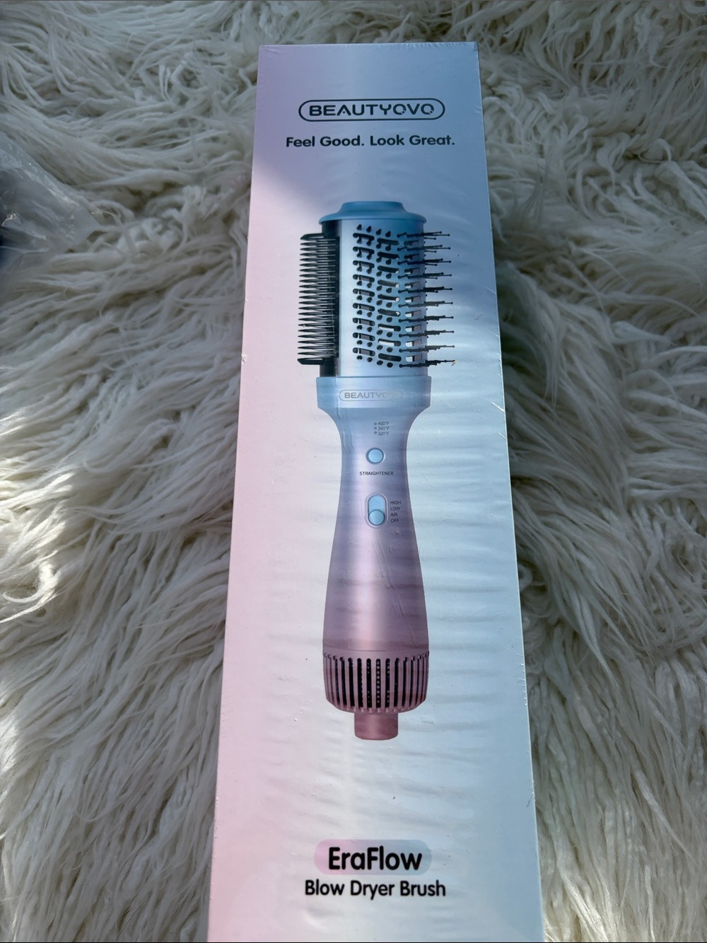 NWT - BEAUTYOVO EraFlow 3-in-1 Blow Dryer Brush